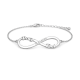 Handmade 925 Sterling Silver Tracy Toni Infinity Bracelet